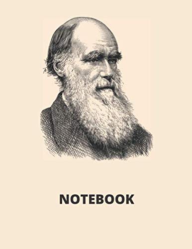 Notebook: Charles Darwin, lined notebook, paperback, (120 pages, 8.5x11 inches)