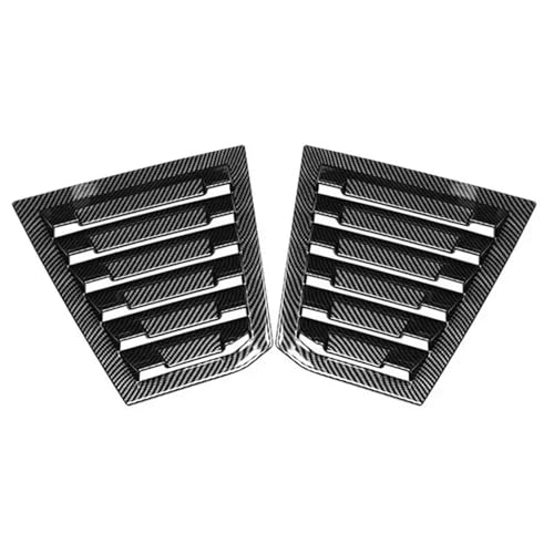 KHUVANPET for Chevrolet Cruze Sedan 2016-2019 Car Rear Louver Window Side Shutter Cover Trim Sticker Vent Scoop ABS Carbon Fiber Auto(Carbon)