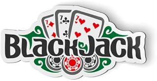 Blackjack Casino - 5.5" Magnet for Car Locker Refrigerator