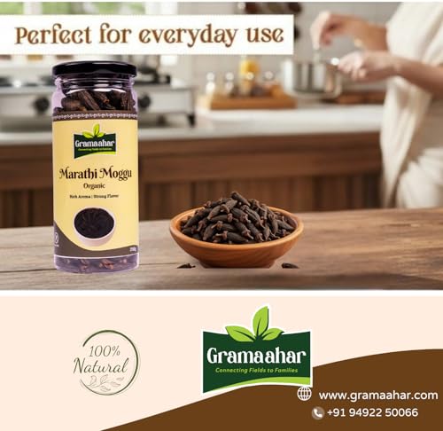 Image of Gramaahar Marathi Moggu 250g | Authentic Kapok Buds | Whole Spice for Bisi Bele Bath & Chettinad Biryani | Natural & Aromatic Dried Flower Buds | 100% Pure & Farm Fresh | Connecting Fields to Families