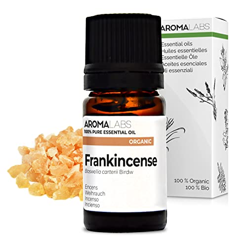 Incienso BIO (Boswellia carteri) - 5 mL - Aceite Esencial Quimiotipado y Certificado AB/Cosmos - Aroma Labs