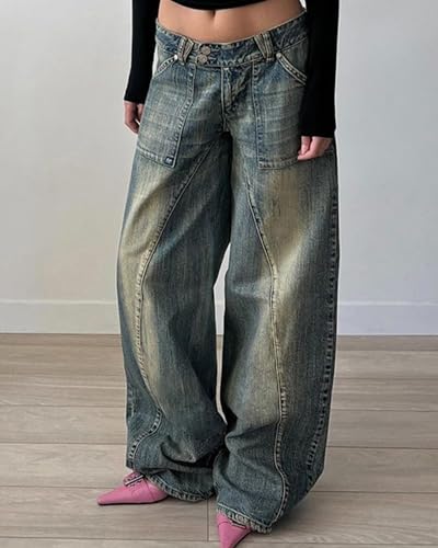 EMMIOL Womens Baggy Barrel Jeans Casual Boyfriend 2025 Trendy Loose High Rise Wide Leg Denim Y2K Pants4
