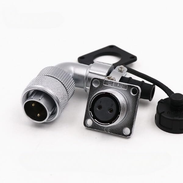 WF16 2pin Male Plug and Female Jack TV/Z Bending Right Angle Circular Connector