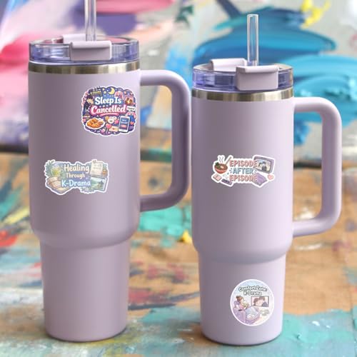 Pegatinas de K-Drama impermeables para personalizar termos y laptops 7