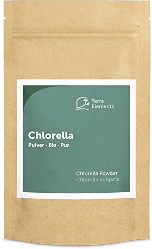 Terra Elements Organic Chlorella Powder 100g I 100% Pure I Vegan I Raw Quality