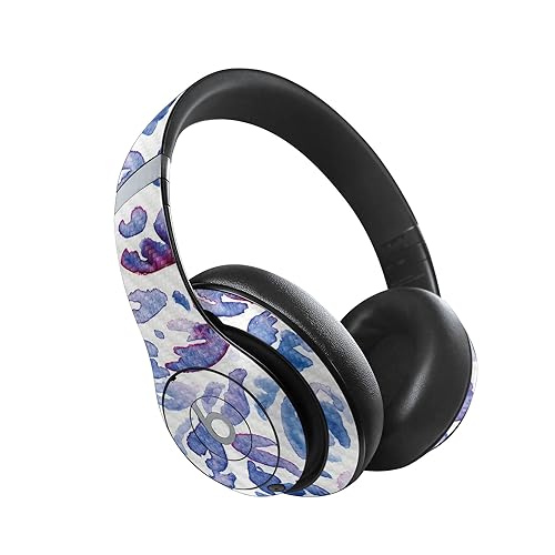 Image of MightySkins Carbon Fiber Skin Compatible with Beats Studio Pro - Blue Petals | Protective, Durable Textured Carbon Fiber Finish | Easy to Apply