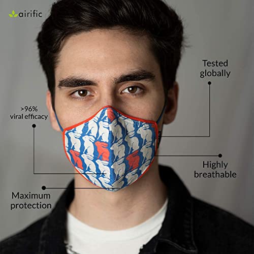 Image of airific by NIRVANA BEING 2.0 N95, FFP2 Washable and Reusable Mask for Adults | Anti Pollution Mask | Tested at International Labs Nano Technology Filter