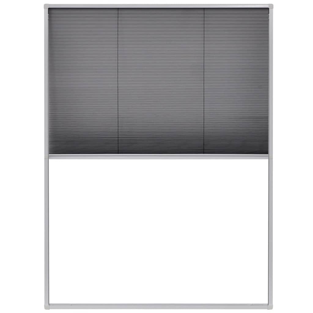Moustiquaire Enroulable Alu pour Fenêtre de Toit, Store pour Fenêtre de Toit Plissée Aluminium 60x80 cm