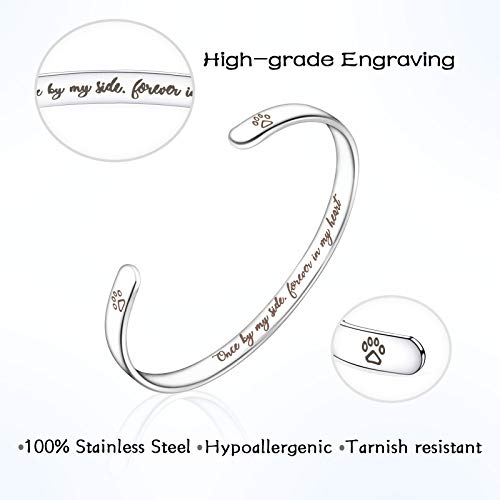 Inspirational Bracelets for Women Girls Stainless Steel Cuff Bracelet - Engraved Personalized Mantra Cuff Bangle C22812