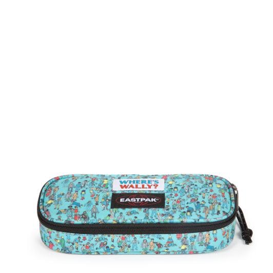 EASTPAK Estuche Where's Wally X Modelo Oval Color Wally Pattern Blue, Modelo Wally Blue