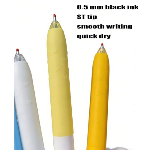 Set de 8 bolígrafos gel retráctiles diseño pato amarillo miniatura 6