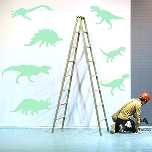 STOBOK Adesivos de parede luminosos que brilham no escuro, dinossauro para paredes de quarto das cri