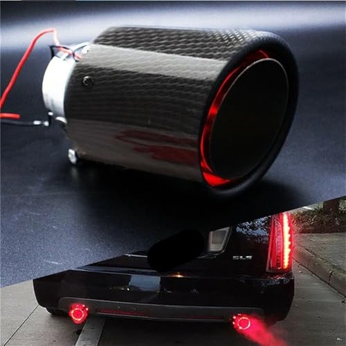Silenciador de escape universal coche deportivo modificado con luz 5