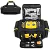 Rexmica Air Compressor Carrying Bag Compatible with DEWALT DCC018N 18 Volt Triple Source Inflator, Portable Tyre Inflator Storage Bag for DEWALT DCC018N Air Compressor, Charger, Batteries