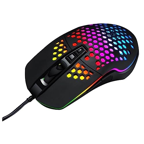 DIYEAH Ratón para Hueco Cable Ratón De Escritorio Iluminado para Portátil y Ordenador De Sobremesa Accesorio para Ordenador