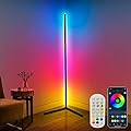 Corner Floor Lamp,65” Color Changing LED Floor Lamp with Music Sync,Modern Mood Lighting Corner Lamp with Remote & App Control, Creative DIY Mode & Timing,RGB Floor Lamp for Living Room Gaming Room