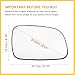REPAIROCK Car Rearview Right Passenger Side Heated Mirror Glass Replacement W/Backing Plate for Jeep Grand Cherokee 1999-2004 Auto Replacement Parts