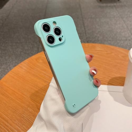 Coque iPhone 15 couleur bonbon cyan idéale pour un usage quotidien minimaliste