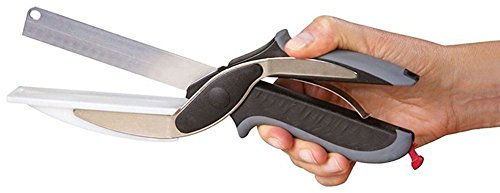 Brillance Smart Cutter Alimentaire Chopper 2 en 1 Couteau de Cuisine et Planche à découper Amazing Clever Cutter