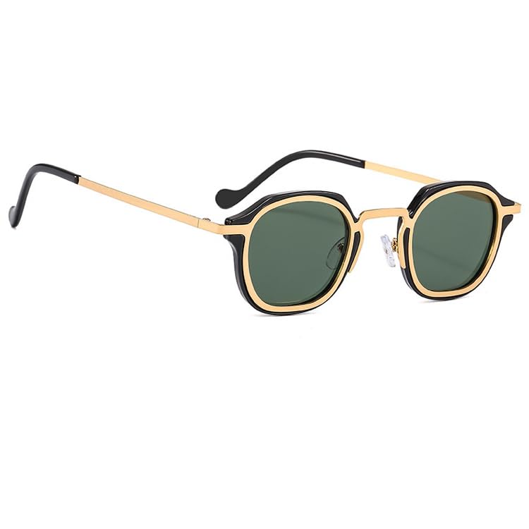 bullabulling Fashion Small Square Sunglasses for Women Men Retro Punk Shades Hip Hop Driving Sun Glasses UV4003