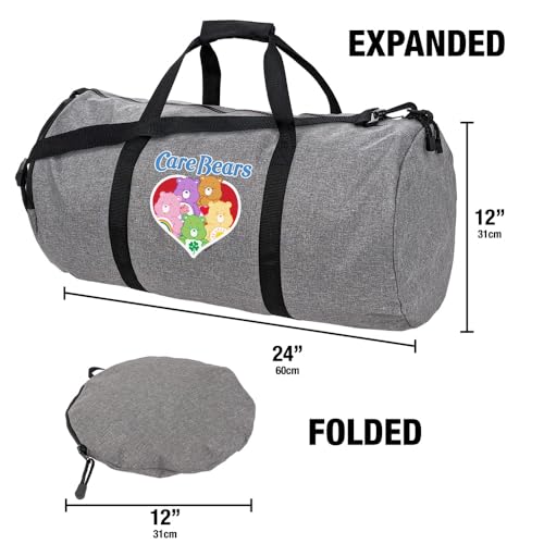 Care Bears Logo and Bears Lightweight Duffel Bag for Sports and Gym Packable for Travel3