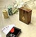 Birthday Gift Ideas Handcrafted Classic Wooden Playing Card Holder Deck Box Storage Case Organizer With Premium Quality 'Ace' Playing Cards Anniversary Housewarming Gift Ideas For Men & Women (Spade)