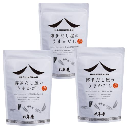 八年庵 博多だし屋のうまかだし 和風だし だし粉末 万能だし (8g×35袋, 3個セット)