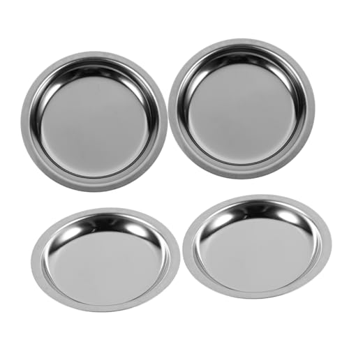 Luxshiny 304 Stainless Steel Tea Bag Holder Saucer Coffee Tea Storage Modern for