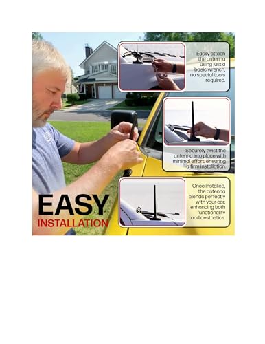 Votex A010VOTEX Black Short Rubber 6 3/4 Inch Universal Antenna Kit thumb #4