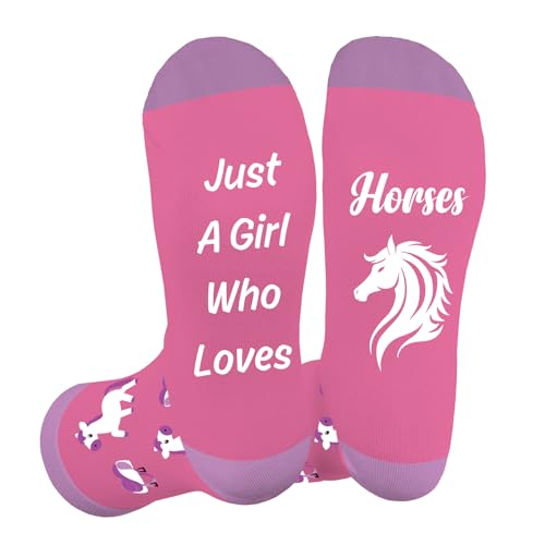 LSVGSAK Horse Socks Gifts for Women Horses Themed Birthday Gifts for Horse Lovers Teens Bestie Friend Daughter Wife Sister Girlfriend Novelty Stocking fillers Gift for Christmas