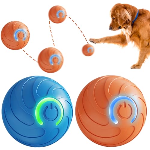 Interactive Cat Toys for Indoor Cats Automatic Moving Rolling Ball cat Toy Balls Moving cat Toys for Indoor Cats and Dog Balls (Spiral)