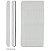 ForPro Professional Collection Super Duper File System Refills, Zebra, 180 Grit, Manicure Nail File, 7” L x .75“ W, 50-Count