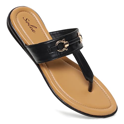 Image of Paragon K6011L Women's Sandals | Stylish Slip on Flats with Cushioned Soles | Trendy Lightweight Durable & Comfortable Fashion Slippers for Outdoor Use