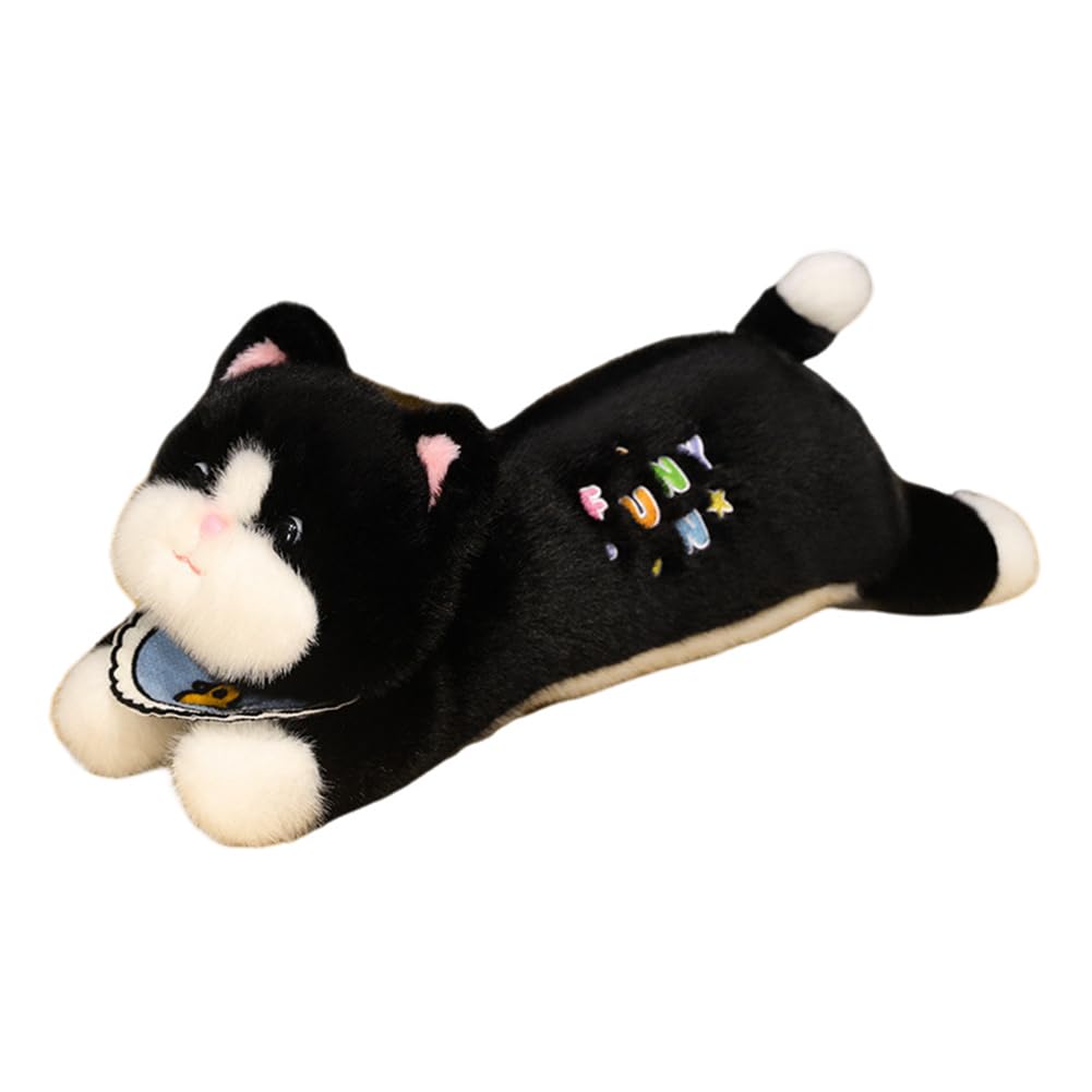 JAWSEU Peluche de Gato Kawaii Almohada Larga de Gato Peluche de Gato Suave Juguetes de Peluche de Gato Gigante Peluches de Gato Suaves cojín de Regalo para niños de 60 cm