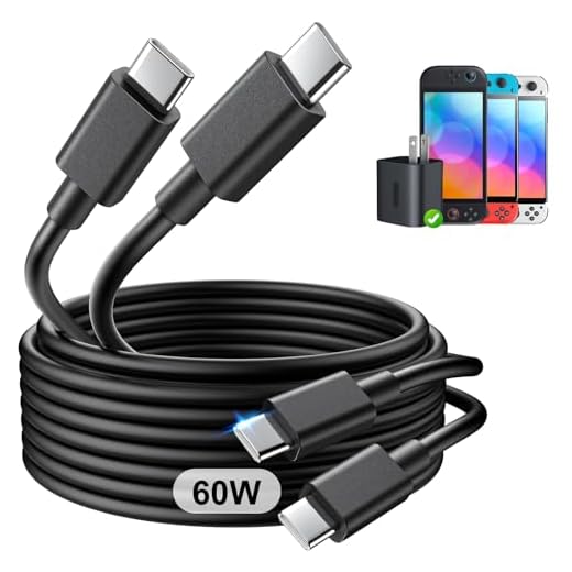 MENEEA 2-Pack Switch 2 Fast Charging Cable for Nintendo 2 Original Adapter | 5FT 60W USB-C Charger,[AC Adapter Replacement Cord ] Accessories for Switch 2/Official Adapter,Support TV Dock