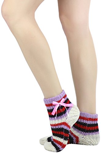 Image of ToBeInStyle Women's Pack of 6 Assorted Style Winter Socks