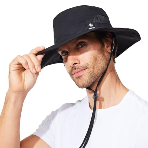 Image of Fishing Hat for Mens Sun Hat Wide Brim Bucket Hat SPF UV Protection XL XXL Large Size Big Head Hiking Beach Safari