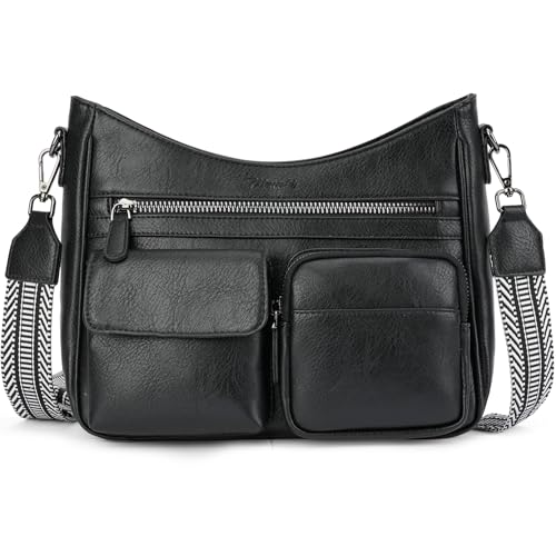 VIMUTI Crossbody Purses for Women Trendy,Multi Pocket Women's Crossbody Bag, Vegan Leather Shoulder...