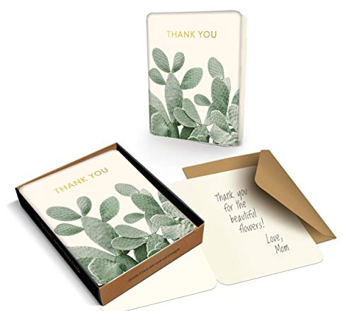 Image of Studio Oh! Artisan Note Cards Available in 6 Designs, Thank You, A Closer Look Cactus, Box of 8