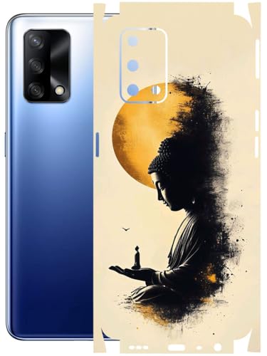 Image of AtOdds - Full Body Back Screen Guard Protector Film - Lamination Wrap Skin Sticker Compatible with Oppo F19 | Scratchproof Matte Finish (Divine)