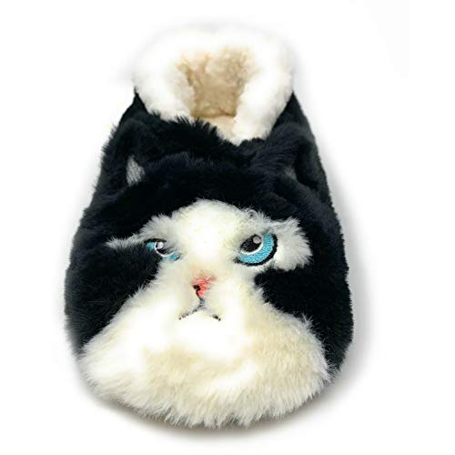 Image of ooohyeah Women's Funny Fuzzy Animal Slippers, Cute Cozy Non-Slip House Slippers for Women, Manatee Splash