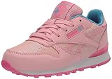 Reebok Girls Classic Leather Step N Flash Light Up Sneaker, Pink Glow/Atomic Pink, 10 Toddler