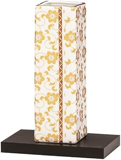 九谷焼いわたや 6号花瓶・白粒鉄仙(台付) K9-1333