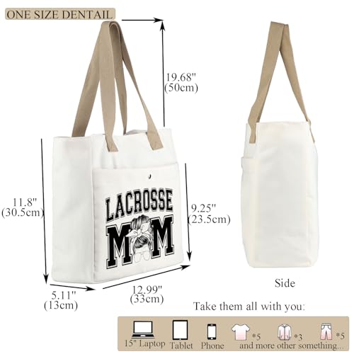 Bolso Tote para Mujer MBMSO Lacrosse Mom miniatura 3