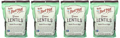 Image of Bob's Red Mill Green Lentils, 24oz (Pack of 4) - Non GMO, Vegan, Kosher