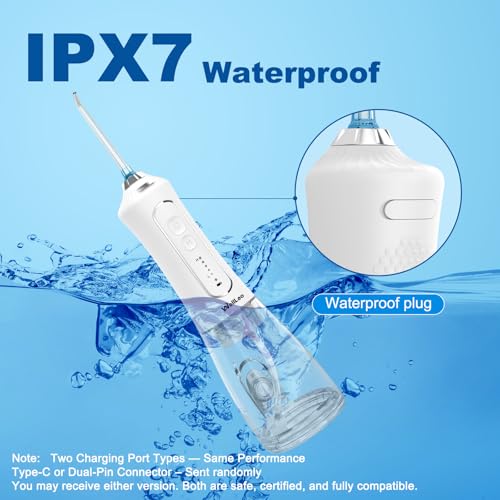 WellLeo Water Flosser for Teeth, 300ML Cordless Oral Irrigator Rechargeable Dental Flosser Picks - image 6