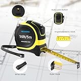 VENUSTEK Retractable Tape Measure 8m 26Ft,Professional Measuring Tape with Metal Belt Clip & Wide Blade,Metric & Imperial Measurement for home users,renovations,Construction. - Image 6