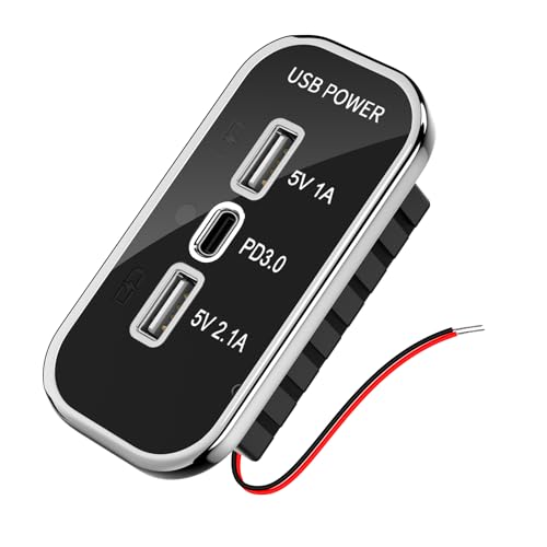 Kriogor Cargador USB para Coche 12v PD3.0