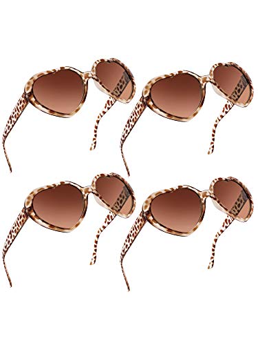 Blulu 12 Pieces Neon Colors Heart Shape Sunglasses for Women Party Favors and Festival4