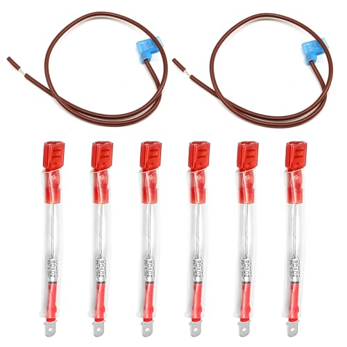 Image of 91447 RV Water Heater Thermal Cutoff Kits, Compatible #GC6AA-9E GCH10A-2E GCH6-4E G6A-8E G610-3E GH610-3E GCH6-6E G6A-7E RV Atwood 93866 Water Heater Cutoff, 8Pcs Water Heater Parts
